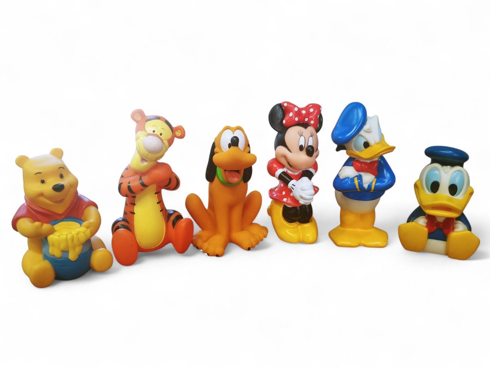 ヴィンテージ ディズニー ソフビ 6点 人形 プーさん ドナルド ミニー