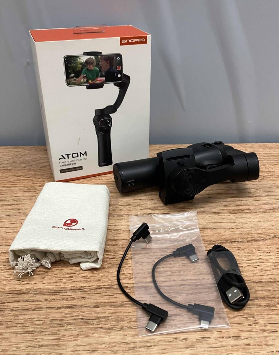 ジャンク ☆ SNOPPA ATOM ブラック(黒) 3軸ジンバル スマホ用