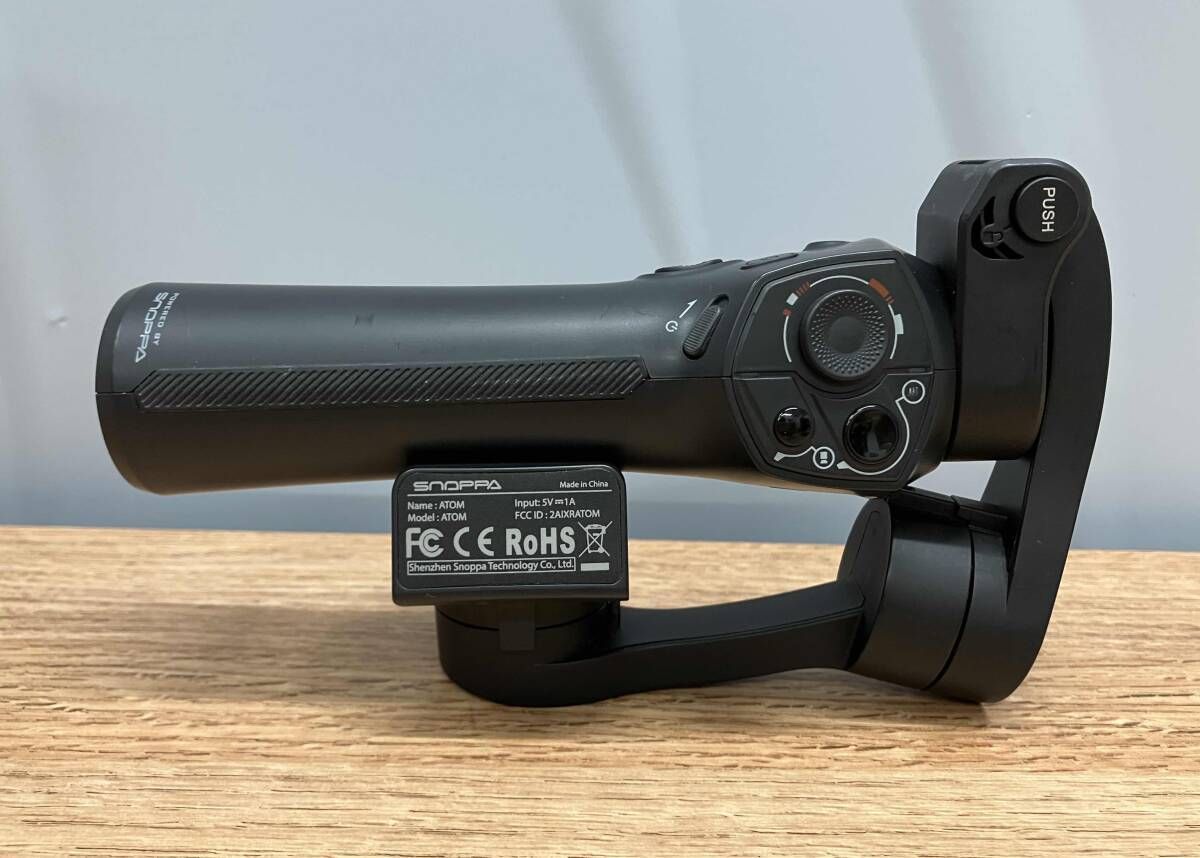 ジャンク ☆ SNOPPA ATOM ブラック(黒) 3軸ジンバル スマホ用