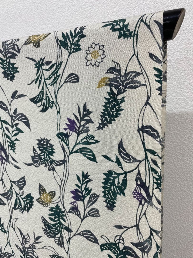 花唐草模様 ちりめん