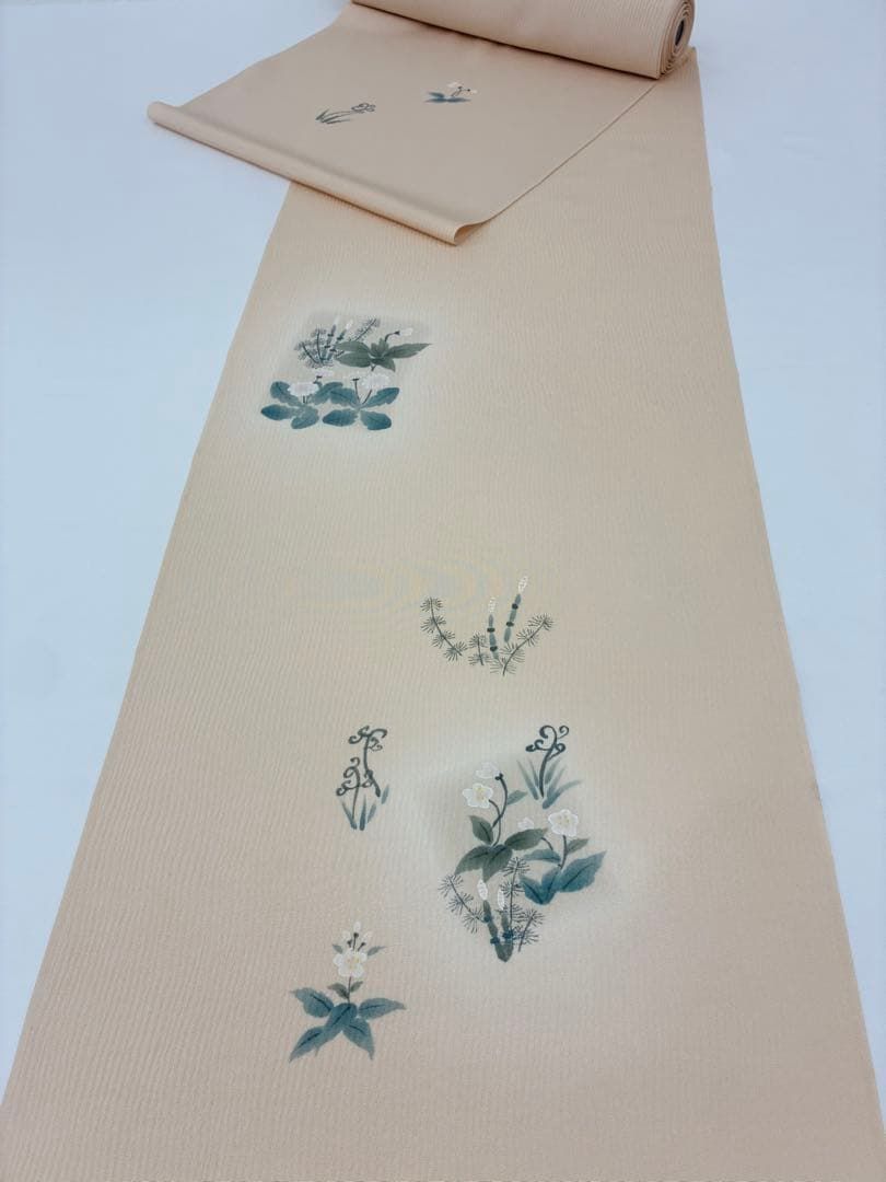  付け下げ 素描 紋意匠 丹後ちりめん 反物 正絹 O 073 訪問着 付け下げ 着物反物