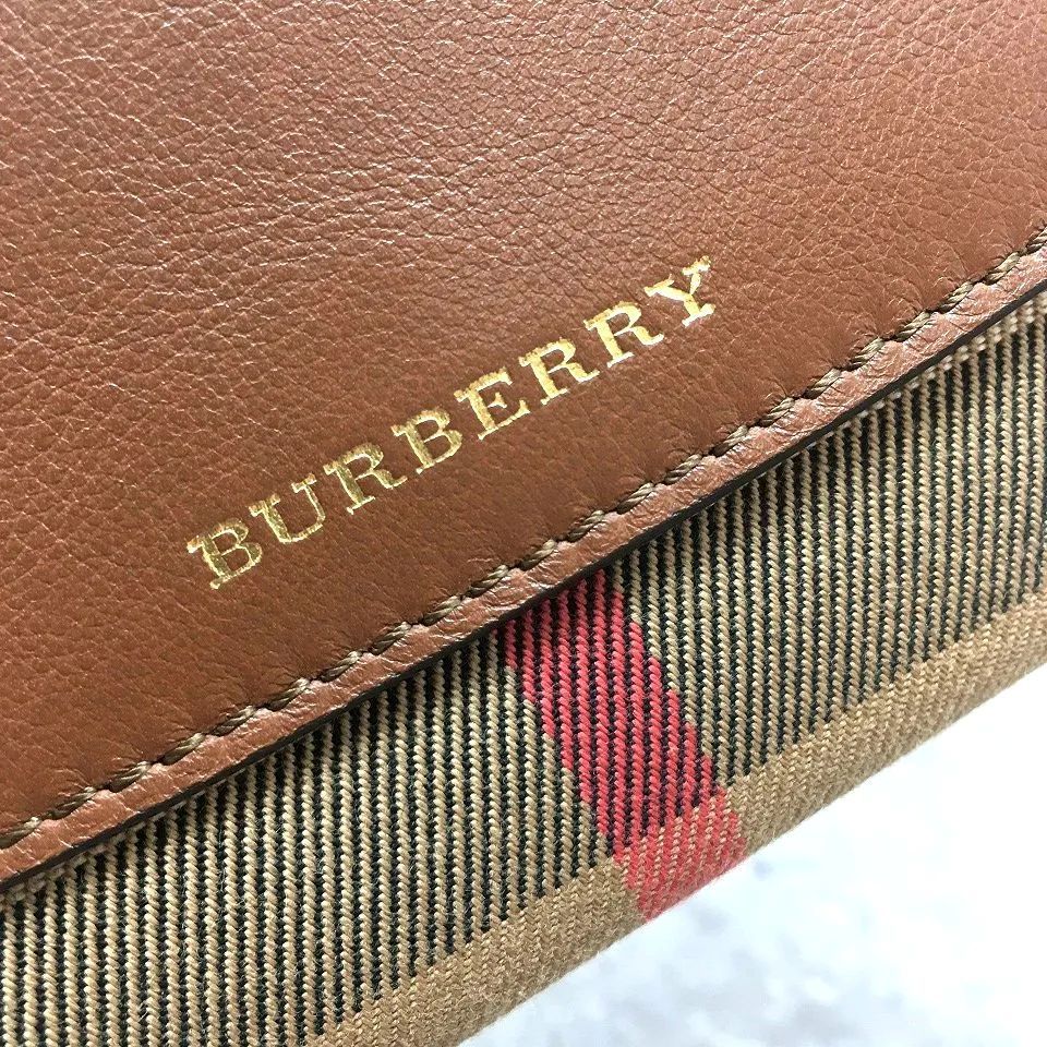  み 長財布 ベージュ チェック 331 三つ折り財布 折り財布