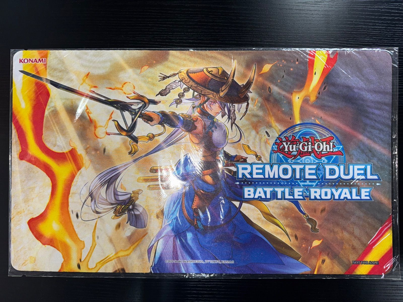 遊戯王公式プレイマット 未開封 アジア妖眼の相剣師REMOTE DUEL 199 遊戯王公式プレイマット アジア 妖眼の相剣師 REMOTE DUEL プレイ