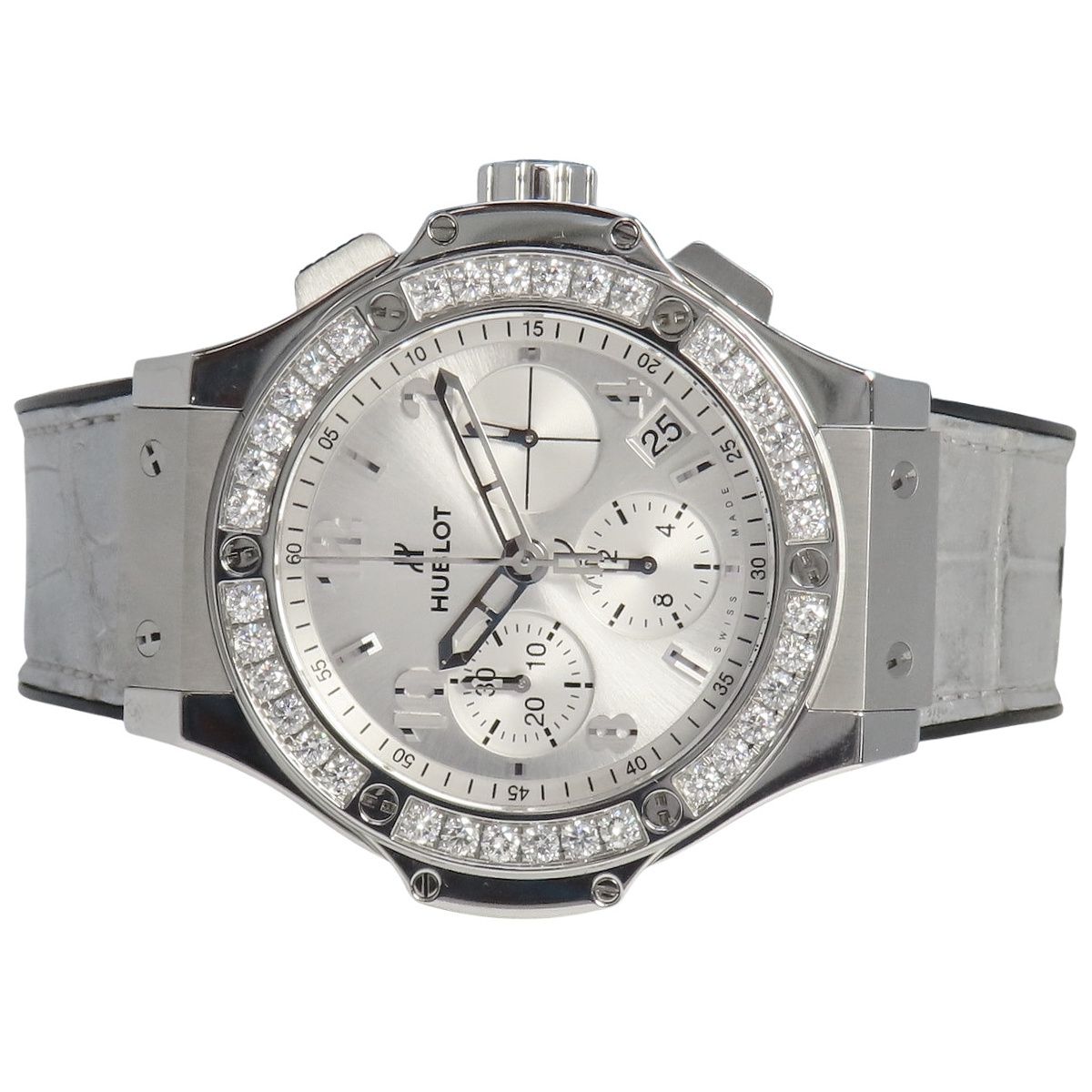 保証書付】ウブロ ビッグバン モノクローム スティール ダイアモンド  