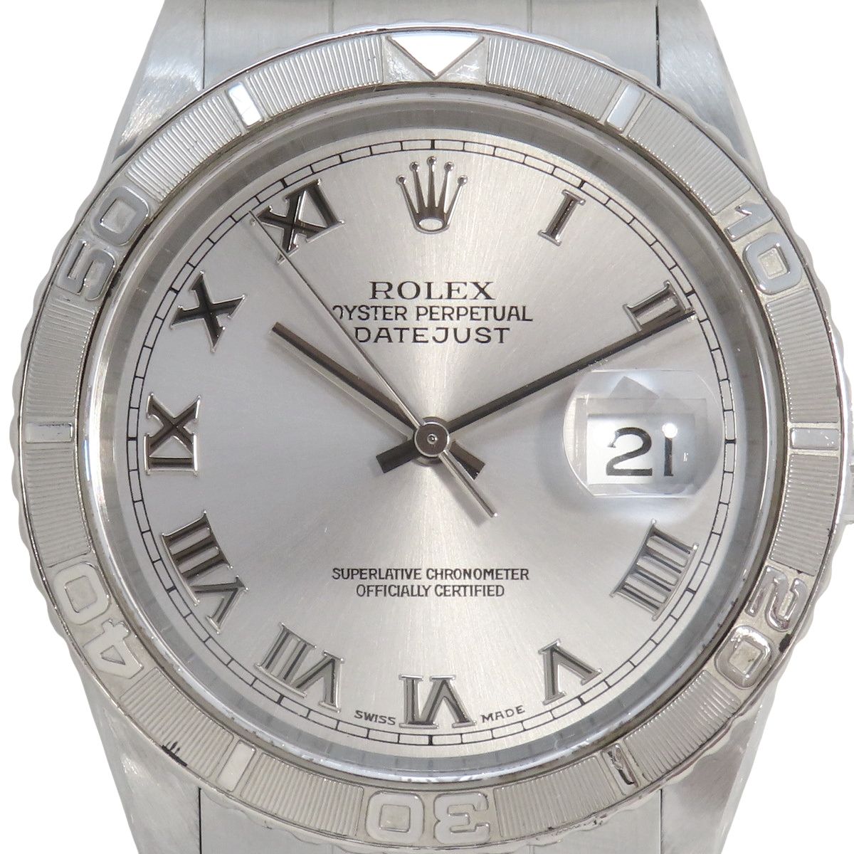 保証書付】ロレックス 16264 デイトジャスト サンダーバード WG/SS Y番  