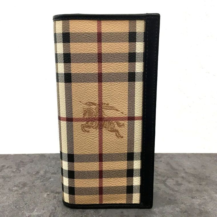 み 長財布 ベージュ チェック 332