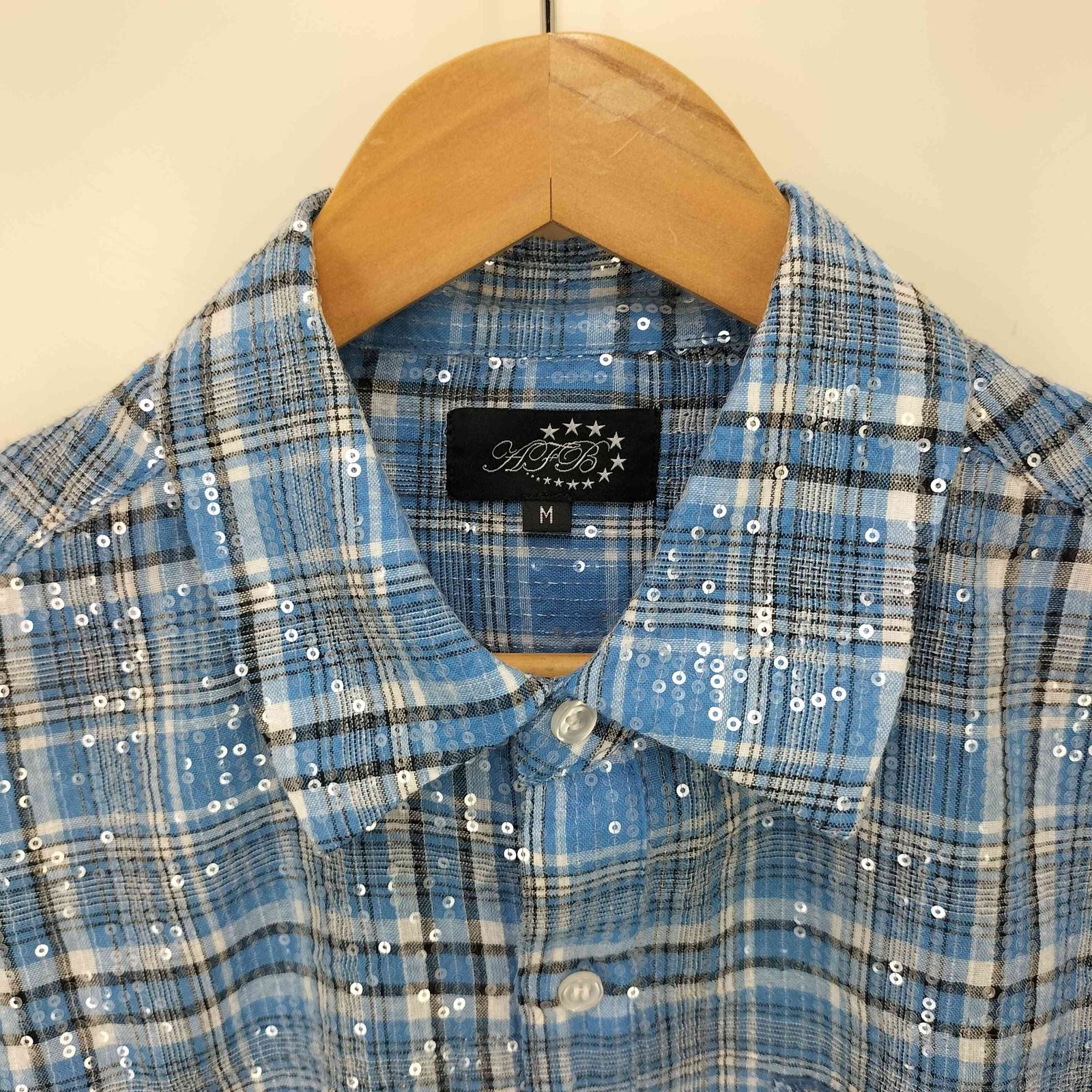 ユーズドフルギ USED古着 AFB Spangle Shirt スパンコールシャツ