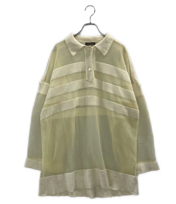 80 s ISSEY MIYAKE 筆タグ ナイロンポロシャツ ホワイト