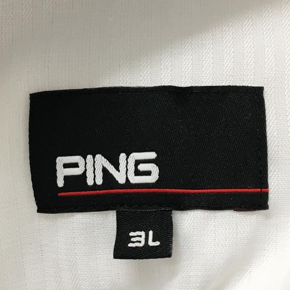 新作入荷! ピン 中綿スニード 白×黒 星柄 ドット ブルゾン メンズ 3L ゴルフウェア PING