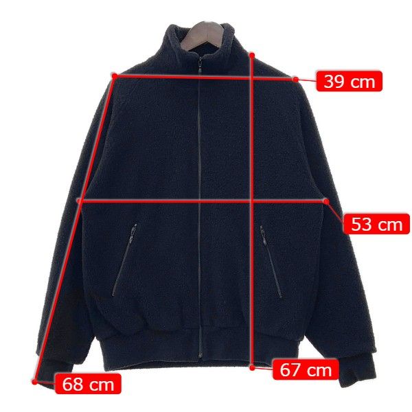 COMOLI コモリ 21AW ウールフリース ジップアップ ジャケット U03