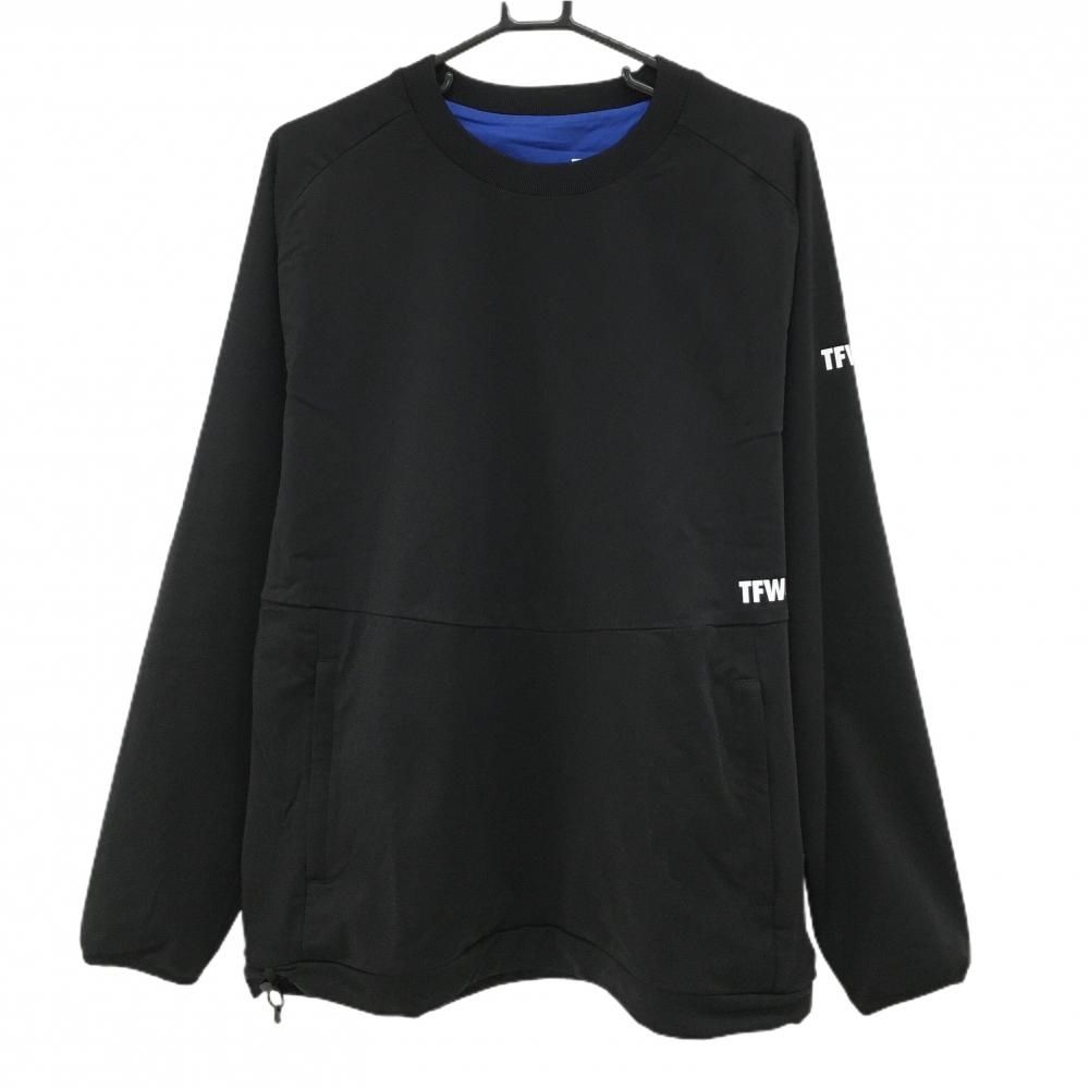 ティーエフダブリュー リバーシブルスニード 黒×白 裏ブルー ブルゾン メンズ XL ゴルフウェア TFW49