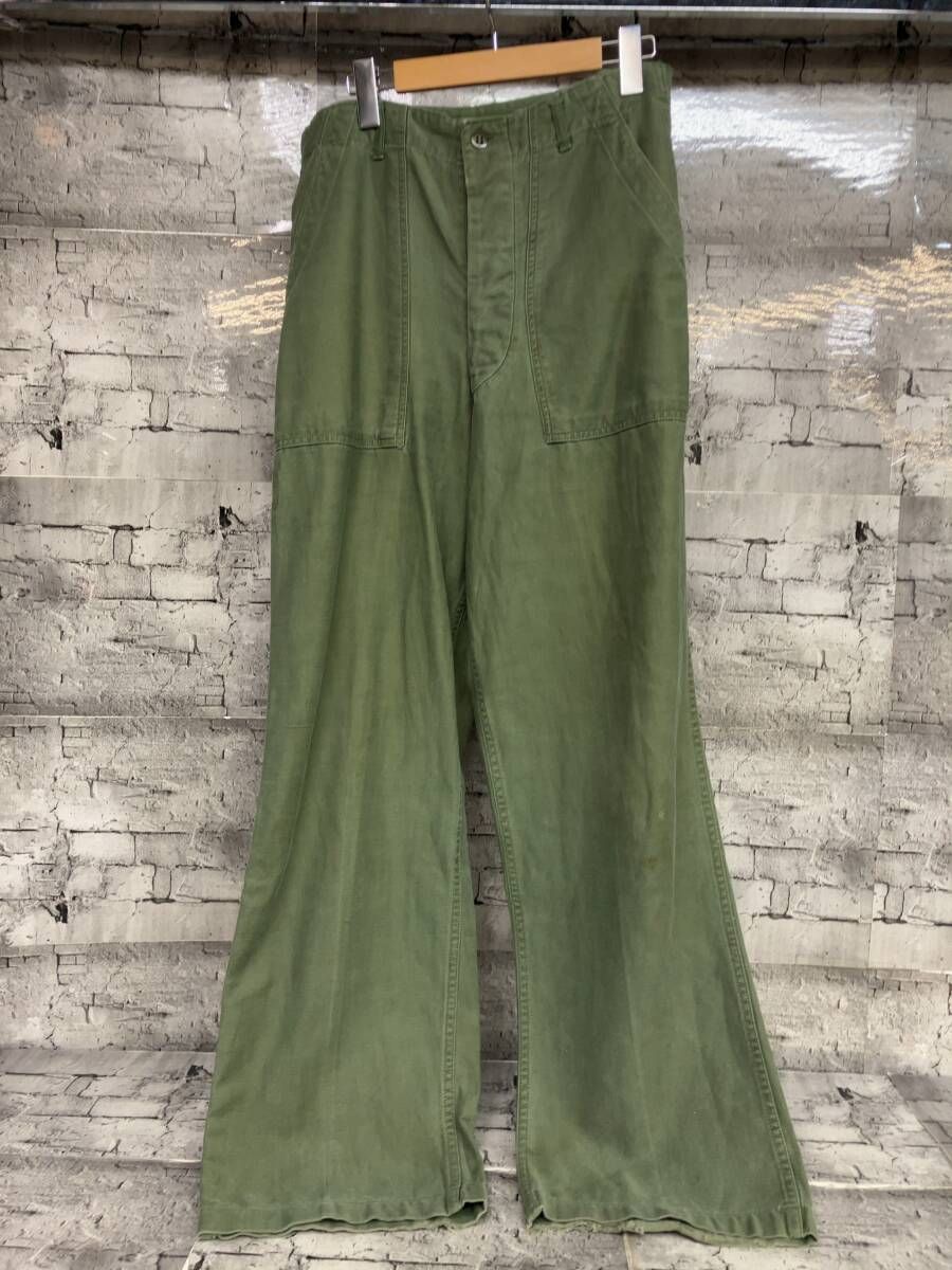 U.S.ARMY 60s ベイカーパンツ サイドアジャスター その他ロングパンツ カーキ W30