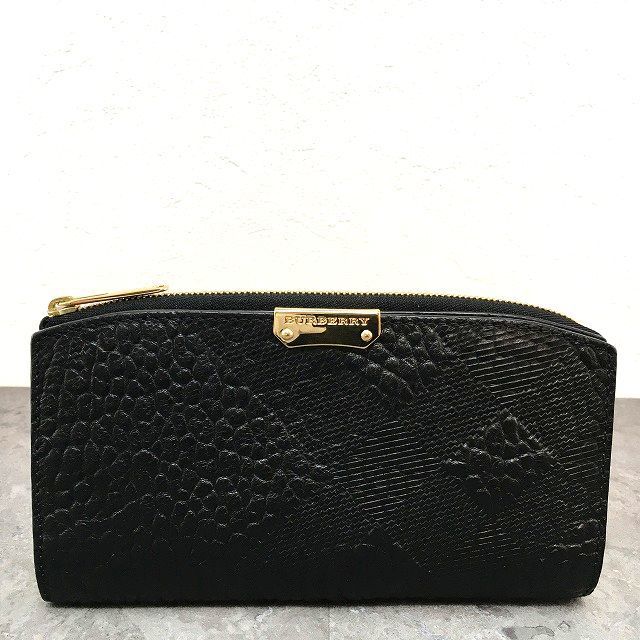 169 み BURBERRY 長財布 ブラック き