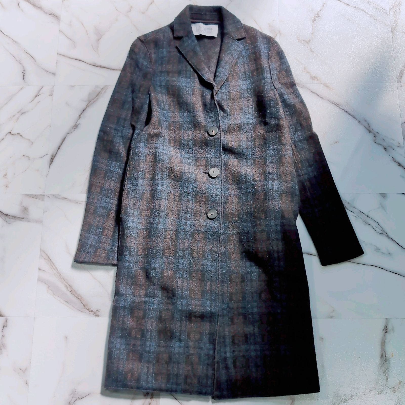 HARRIS WHARF LONDON バージンウール90% イタリア製 カシミヤ10