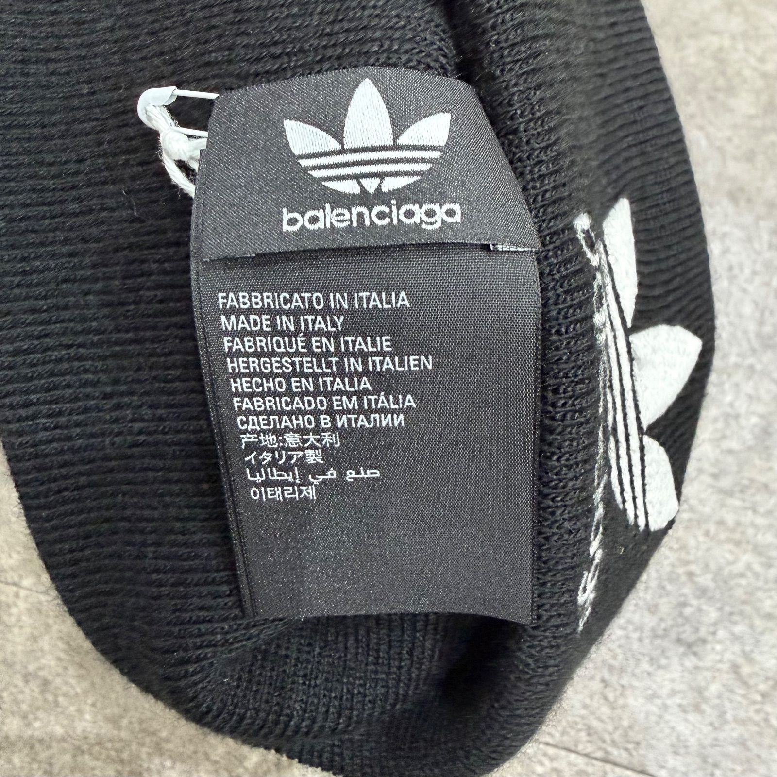 未使用品 BALENCIAGA adidas Logo Beanie コラボ ロゴ ビーニー ニット