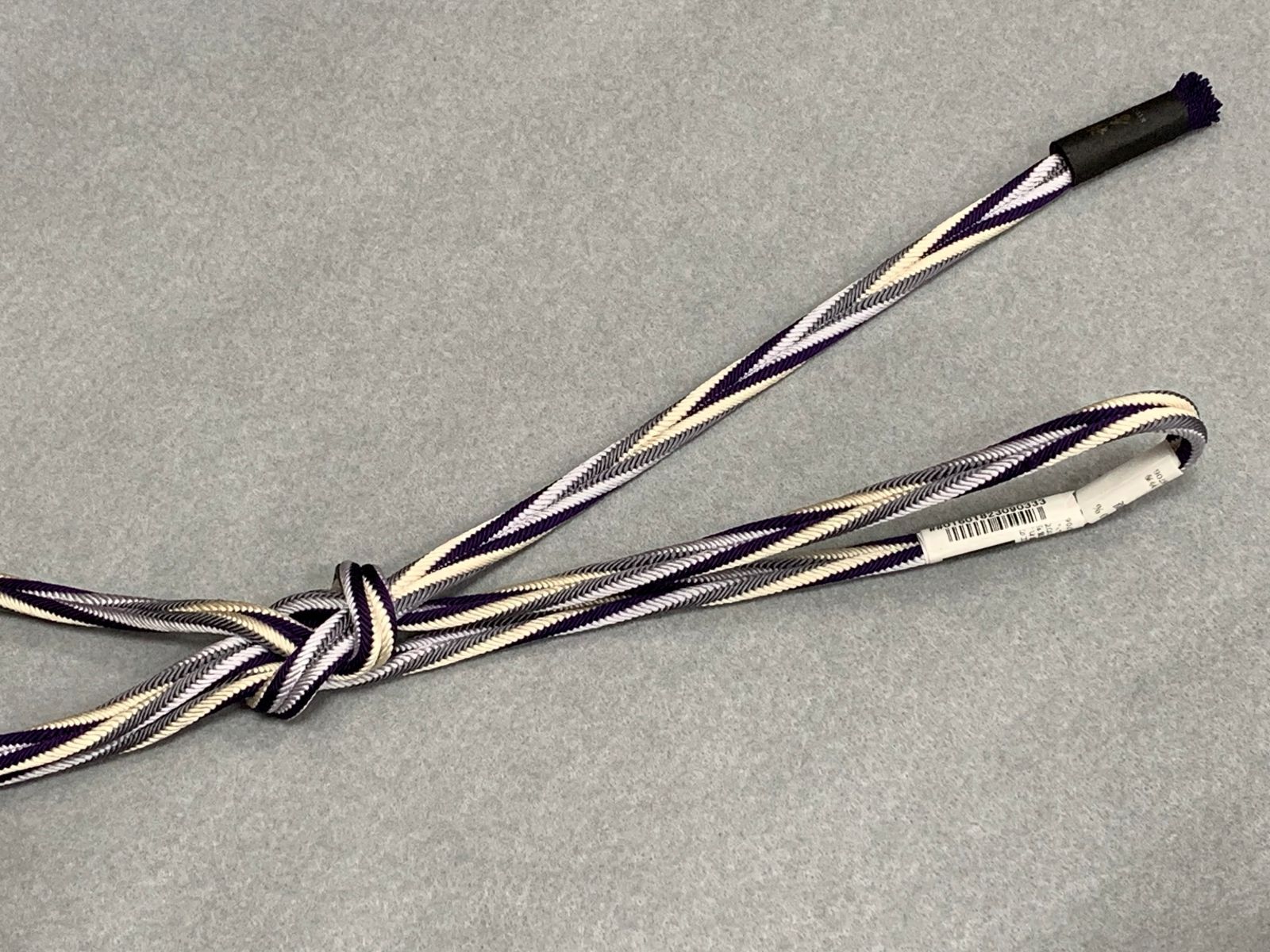  秋冬入荷 京都 衿秀 紬 小紋洒落着に ひねり合わせ帯締め グレー 藤色 オフホワイト 紫 頼房 帯締め 帯留め 帯飾り