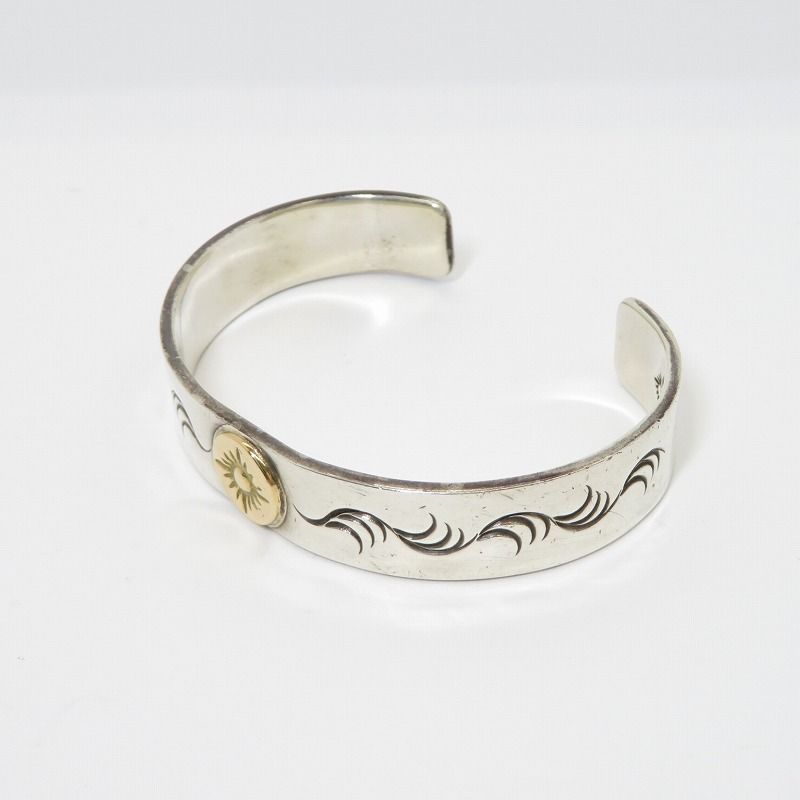 瀬戸大橋店 ARIZONA DOM アリゾナフリーダム バングル SILVER K18 太陽神 唐草バングル シルバー 134