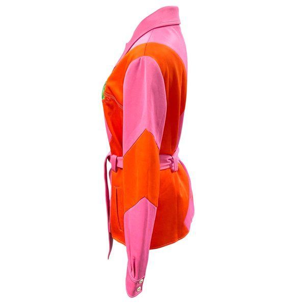 GUCCI グッチ うさぎ ウサギ 刺繍 エンブロイダリー ジャケット ブロック レディース