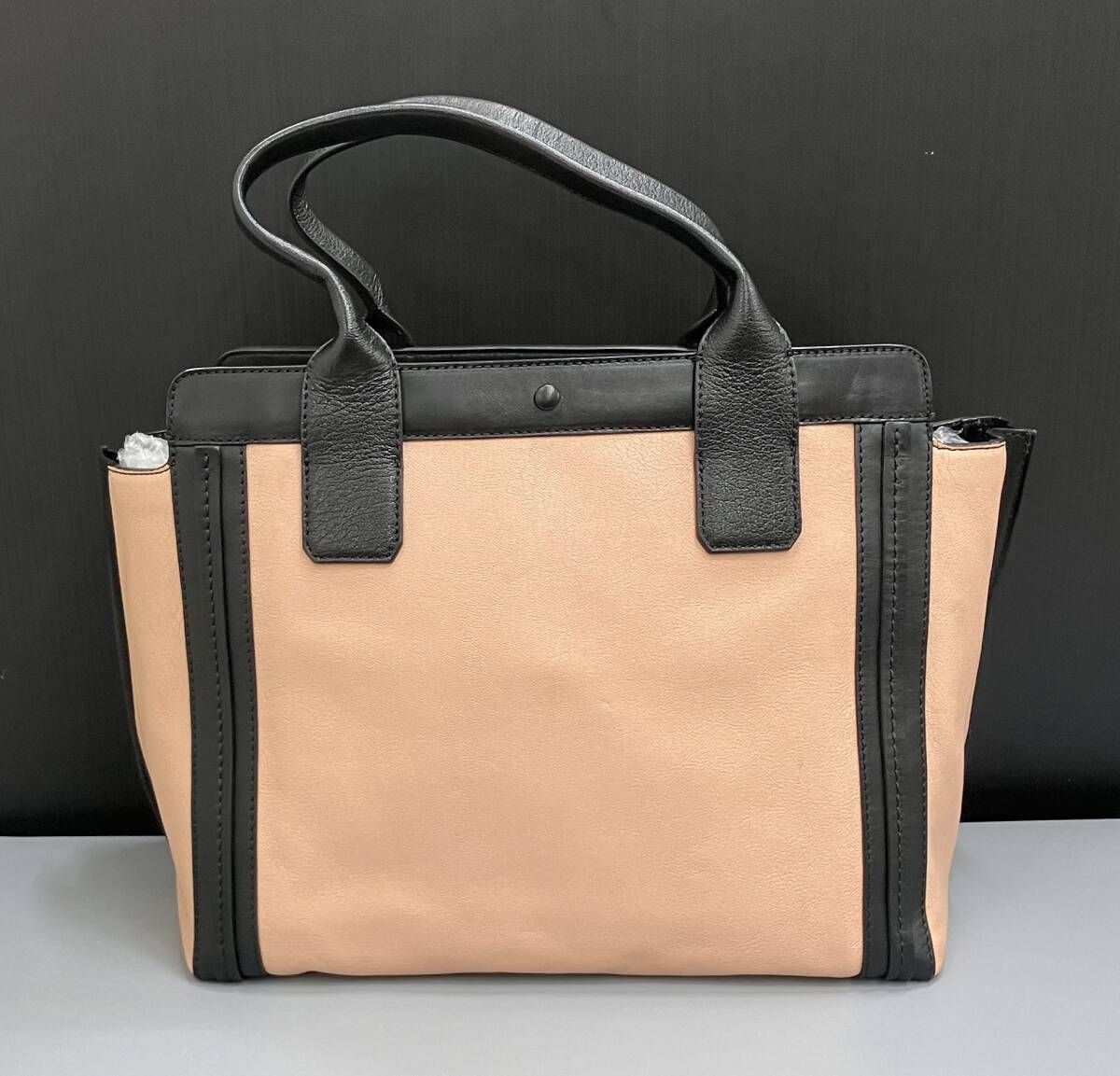 Chloe クロエ WS10527 ハンドバッグ ピンク ブラック コンビ 外寸目安W48H26D20 持ち手高13cm