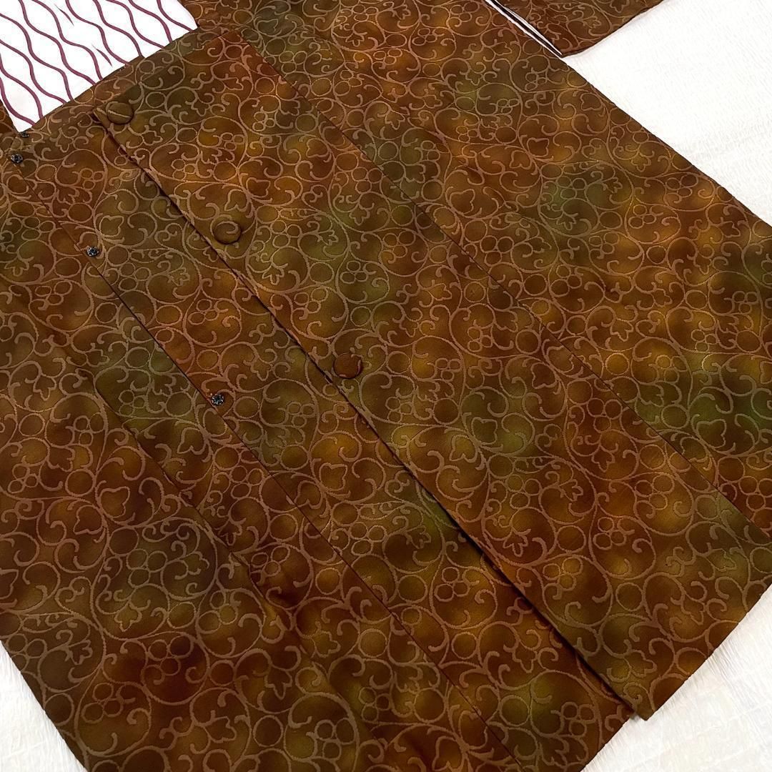 ハート柄 ブラウン