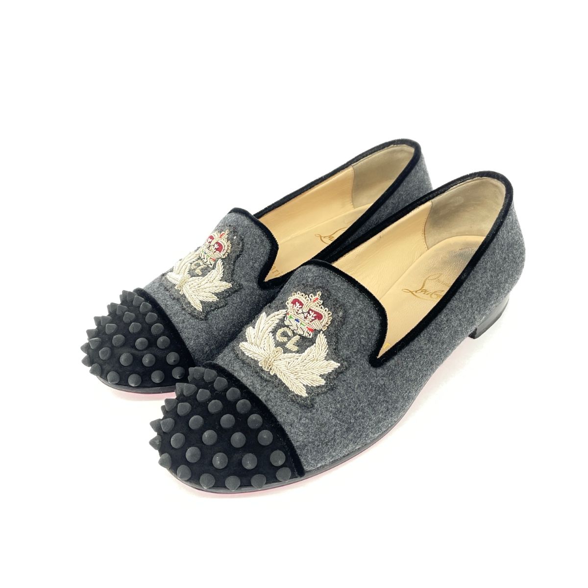 ルブタンパンプス限定 100 mm パンプス - シルク - ベージュ - ウィメンズ