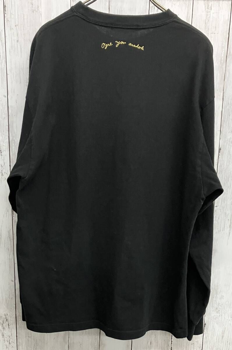 UNDERCOVER 長袖Tシャツ アンダーカバー オウガ メンズ パッチ 刺繍 ブラック クルーネック サイズ2