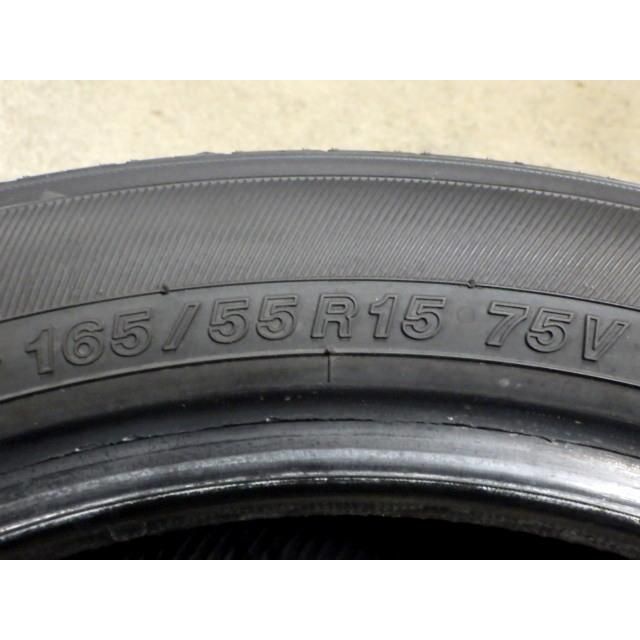  A 165 E 製造 約9部山 新車外し DUNLOP ENASAVE EC 300 55 R 15 4本 13インチ サマータイヤ ノーマルタイヤ