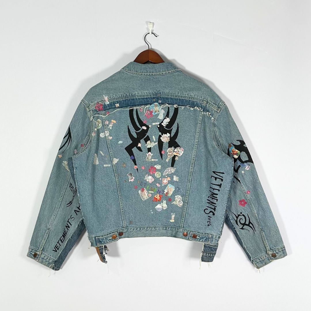 美品】VETEMENTS × Levi's トライバル プリント デニム ジャケット