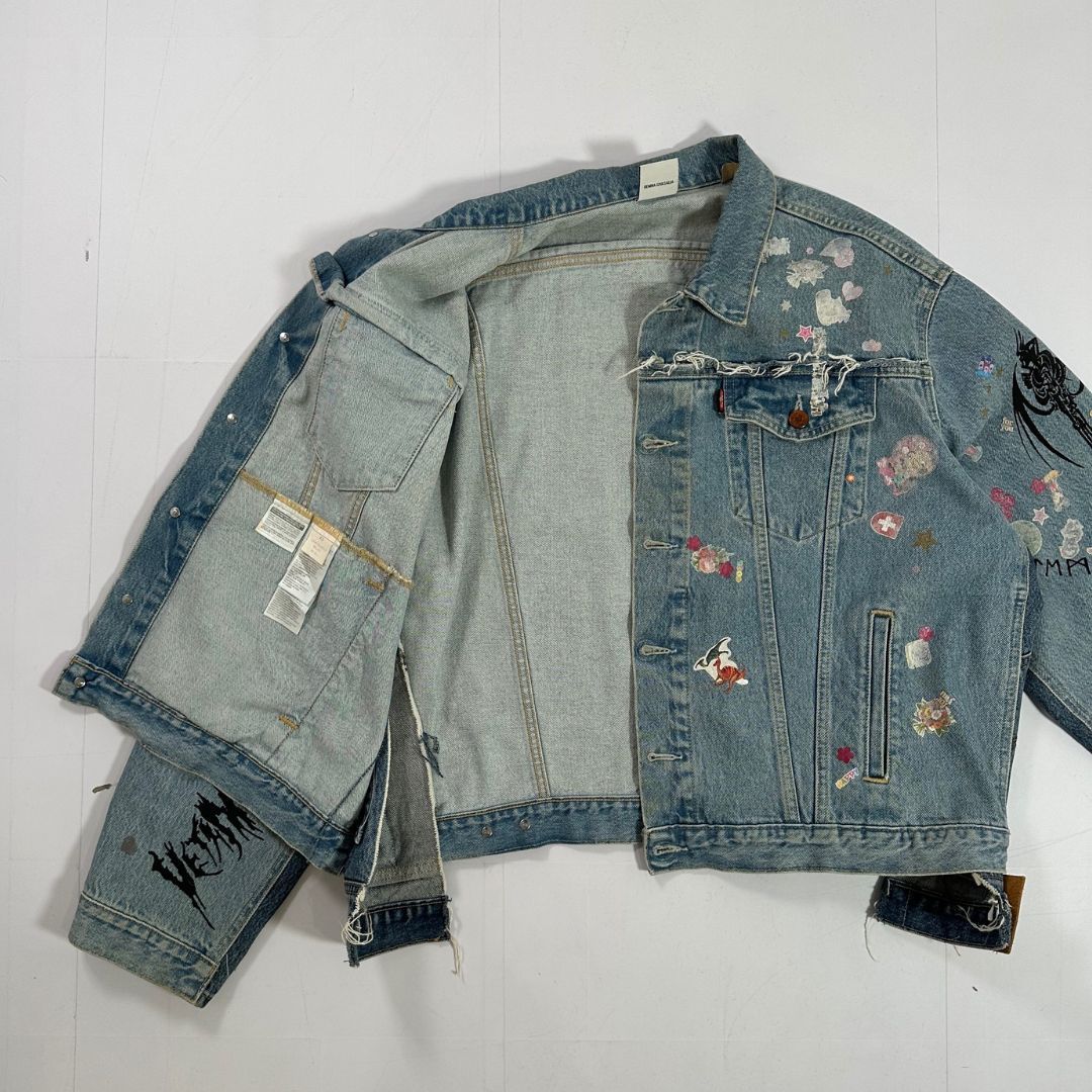 美品】VETEMENTS × Levi's トライバル プリント デニム ジャケット