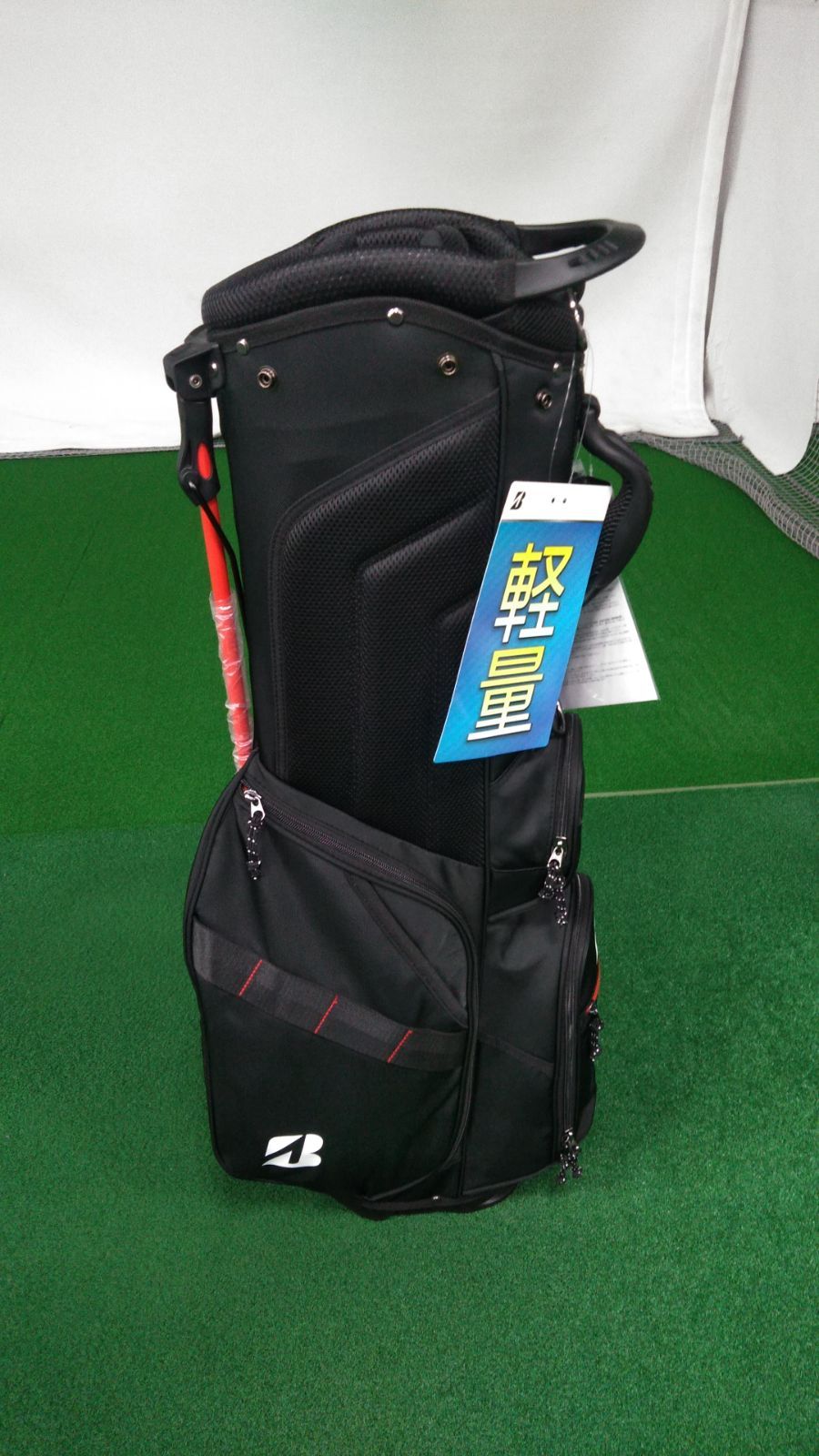  BS ブリヂストンゴルフ 軽量 スタンドモデル 9型 キャディバッグ 黒 47インチ対応 CB2525 BRIDGESTONE GOLF モデル 日本 浦安店 練習用ボール ゴルフバッグ キャディバッグ ゴルフ