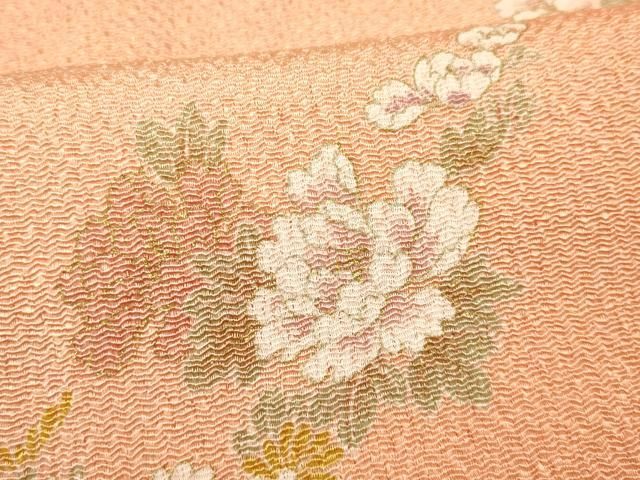 芝草花文 暈し染め