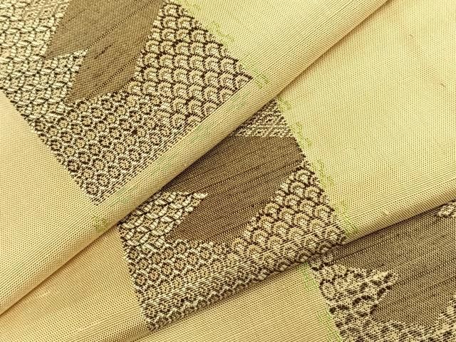 平和屋着物 上質な紬 単衣 色紙文 正絹 fy