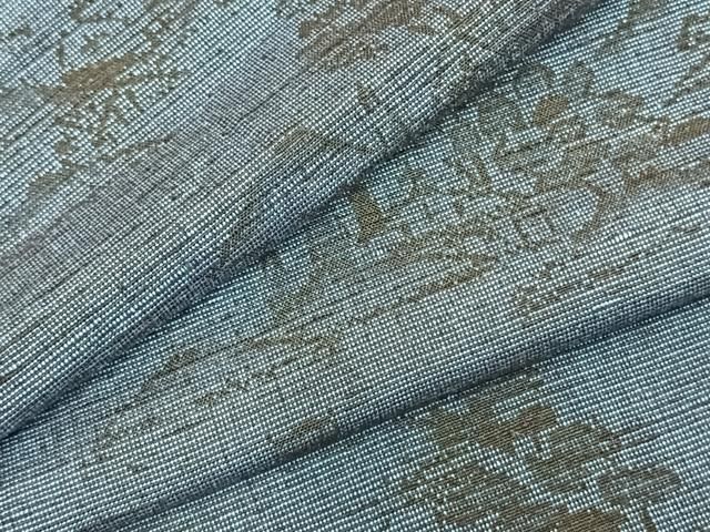 平和屋着物 上質な紬 単衣 風景文 正絹 fy