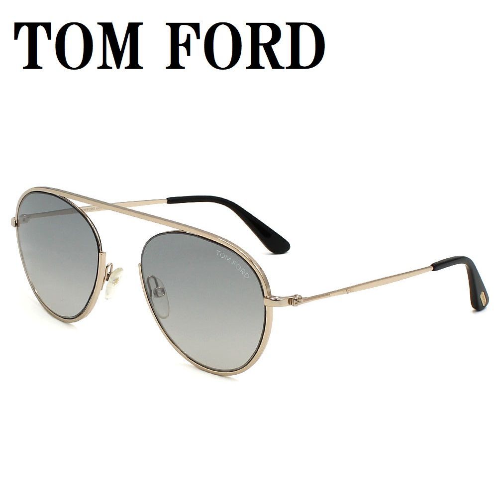 トムフォード TOM FORD TF0599 28C 55 サングラス ノーズパット メガネ 眼鏡 UVカット 紫外線カット メンズ レディース グレー ピンクゴールド