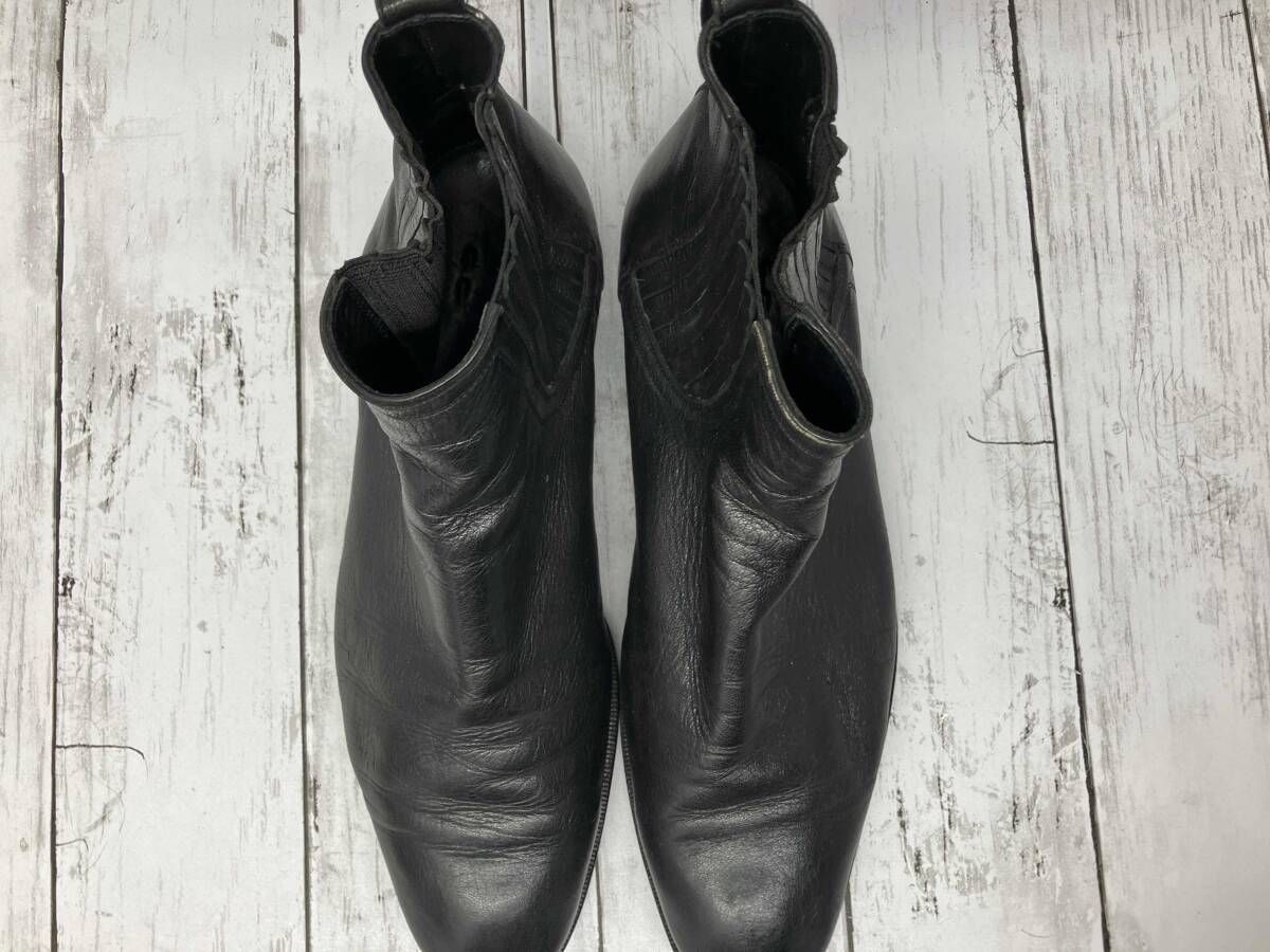 SSERGIO ROSSI セルジオ ロッシ 7021 ブラック サイドゴアブーツ 25cm