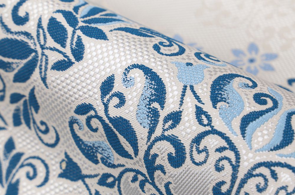 八寸名古屋帯 インド彩花文