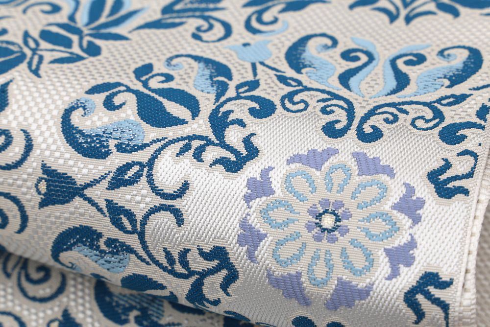 八寸名古屋帯 インド彩花文