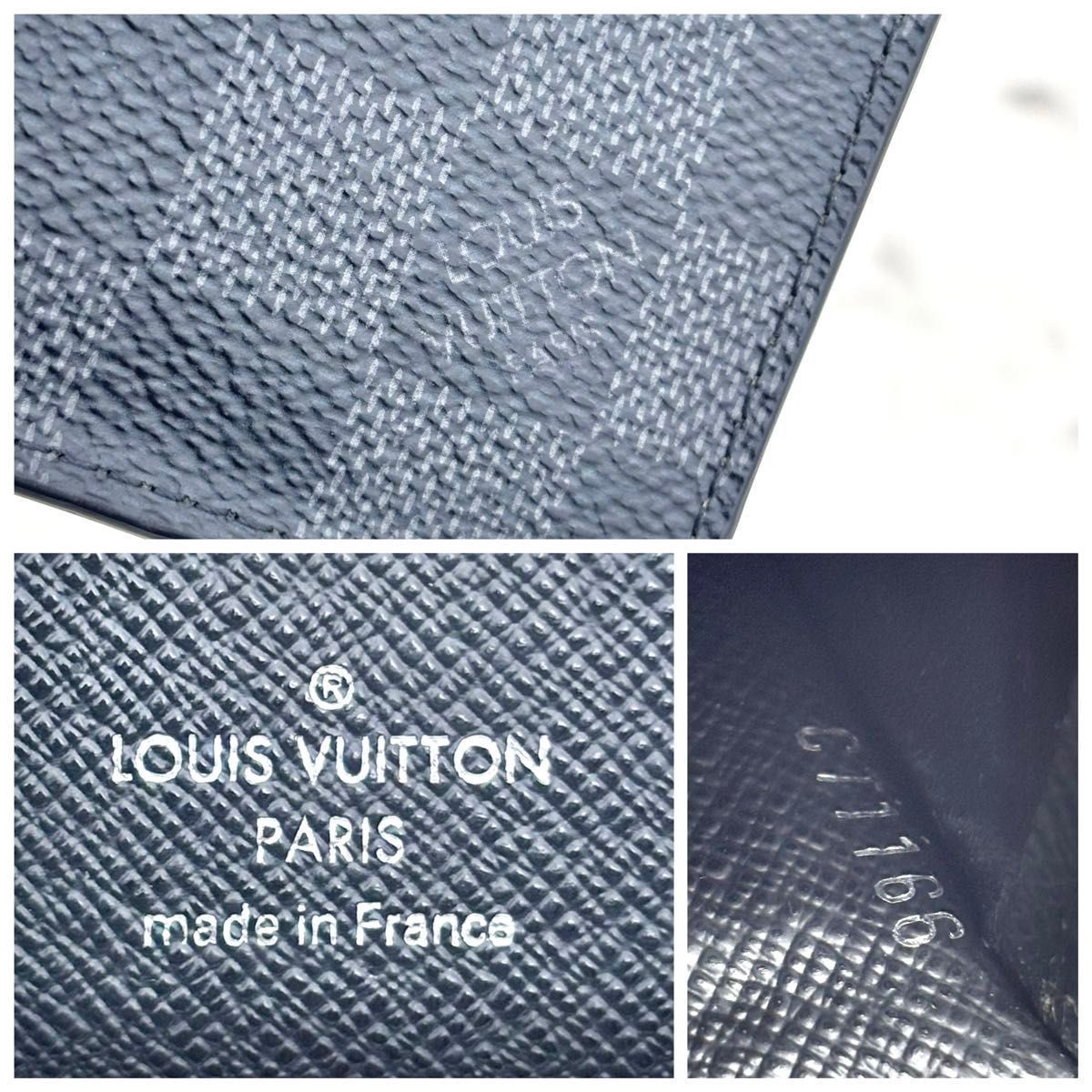 極美品】ルイヴィトン ダミエグラフィット オーガナイザードゥポッシュ