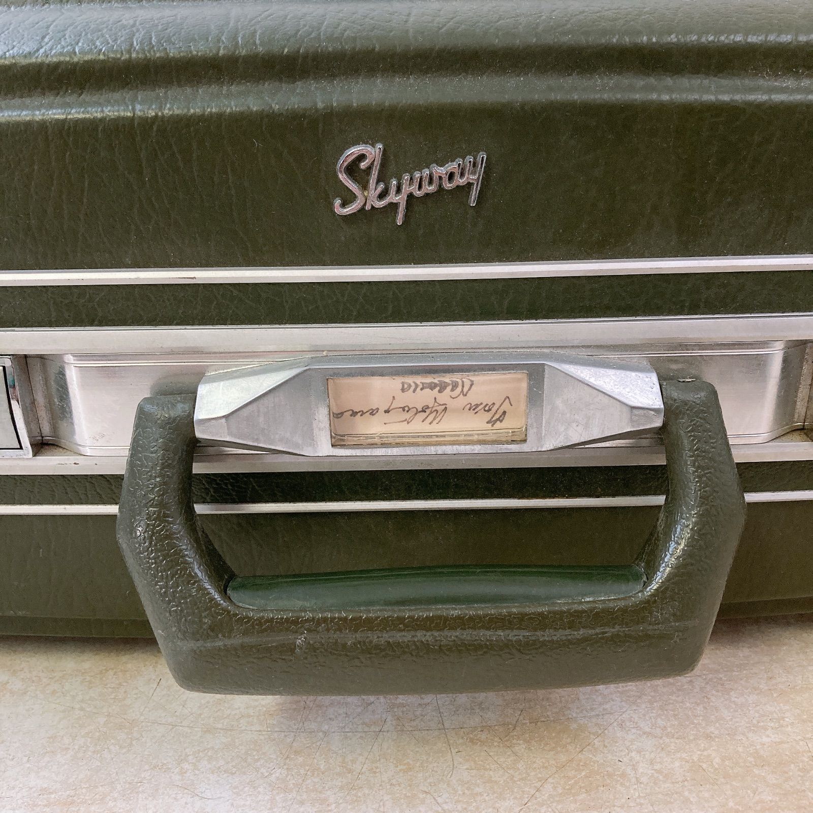 昭和　ビンテージ　skyway キャリーケース Skyway 昭和レトロ スーツケース ヴィンテージ 当時物 スカイウェイ
