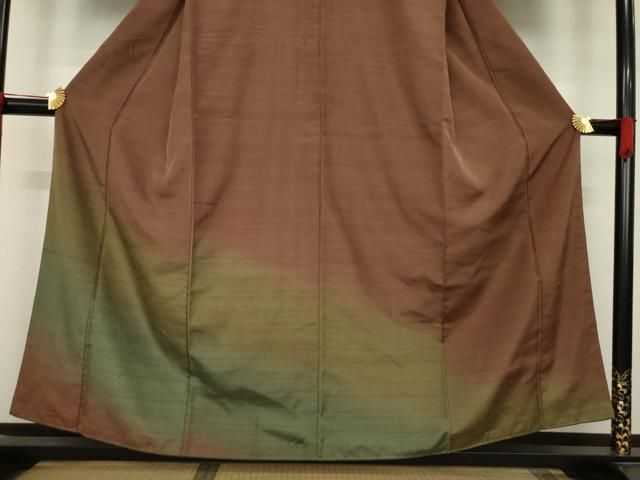  平和屋着物 訪問着 紬地 霞文 暈し染め 正絹 ck 訪問着 付け下げ 着物