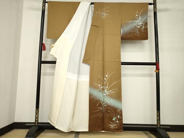 平和屋着物 訪問着 光琳菊 暈し染め 金彩 正絹 ck