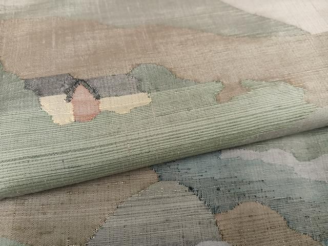  平和屋着物 紬 訪問着 遠山樹林文 正絹 ph 訪問着 付け下げ 着物