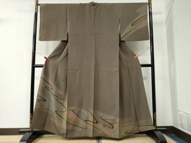 平和屋着物 訪問着 霞吉祥文 正絹 yc