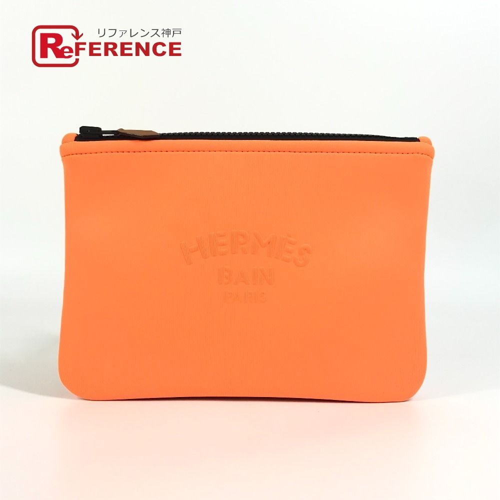 HERMES エルメス ポーチ ネオバンPM ネオバン PM ナイロン オレンジ