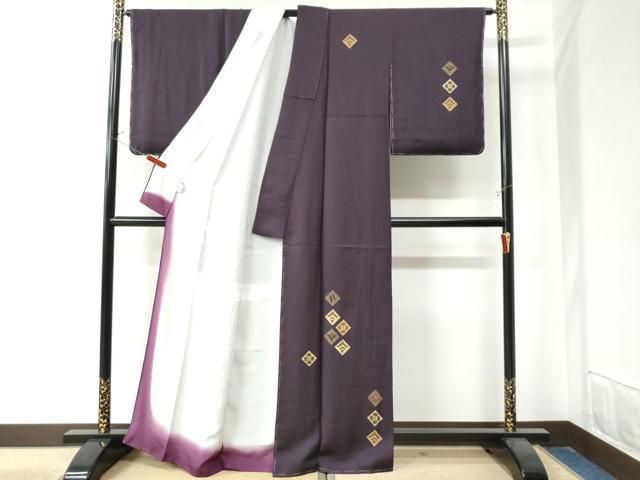 平和屋着物 訪問着 総刺繍 花菱文 正絹 yc