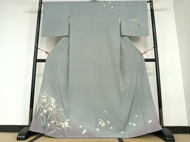 平和屋着物 訪問着 水仙 暈し染め 三越扱い 正絹 zg