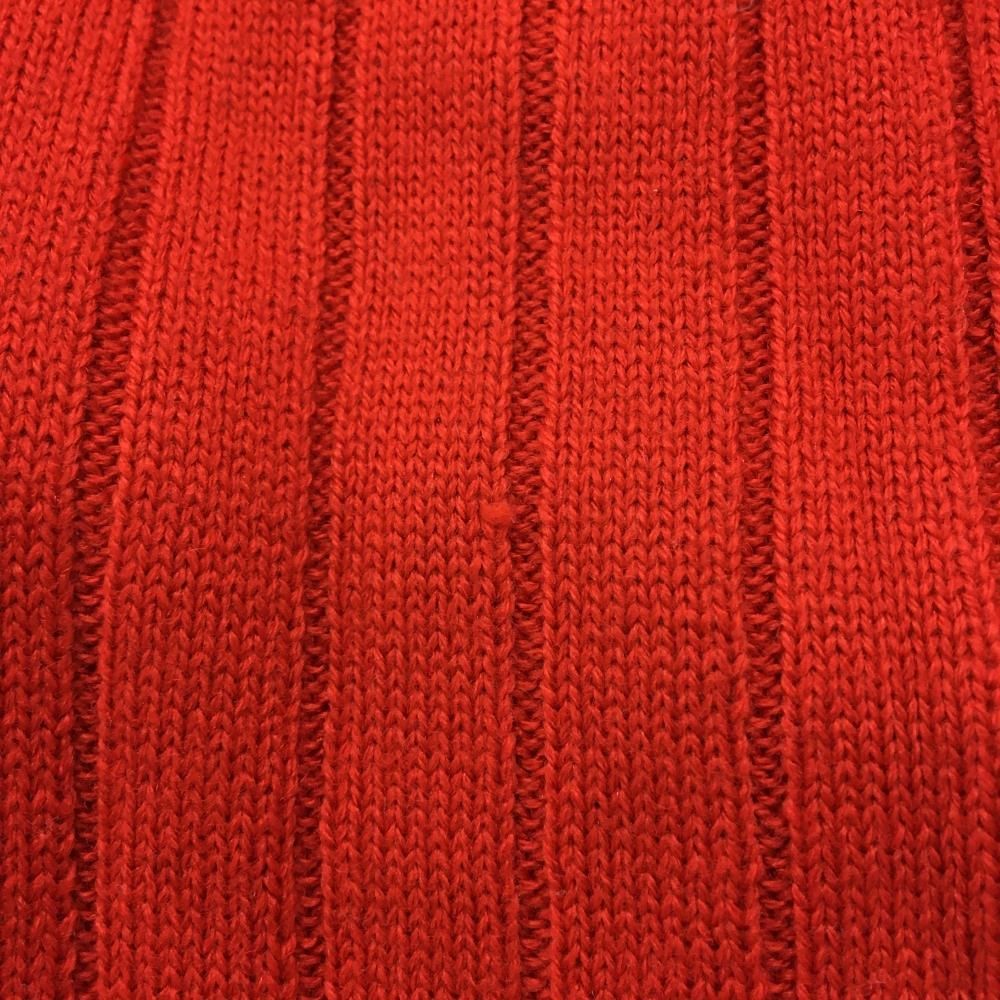 タートルネックセーター レッド