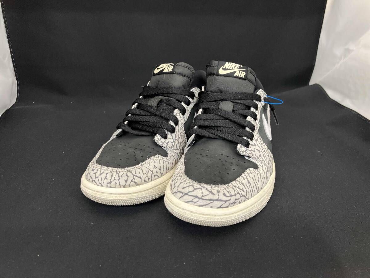 NIKE ナイキ AIR JORDAN 1 RETRO LOW OG エア ジョーダン レトロ ロー 24.5 cm CZ 0790-001 黒 ブラック×グレー レディース
