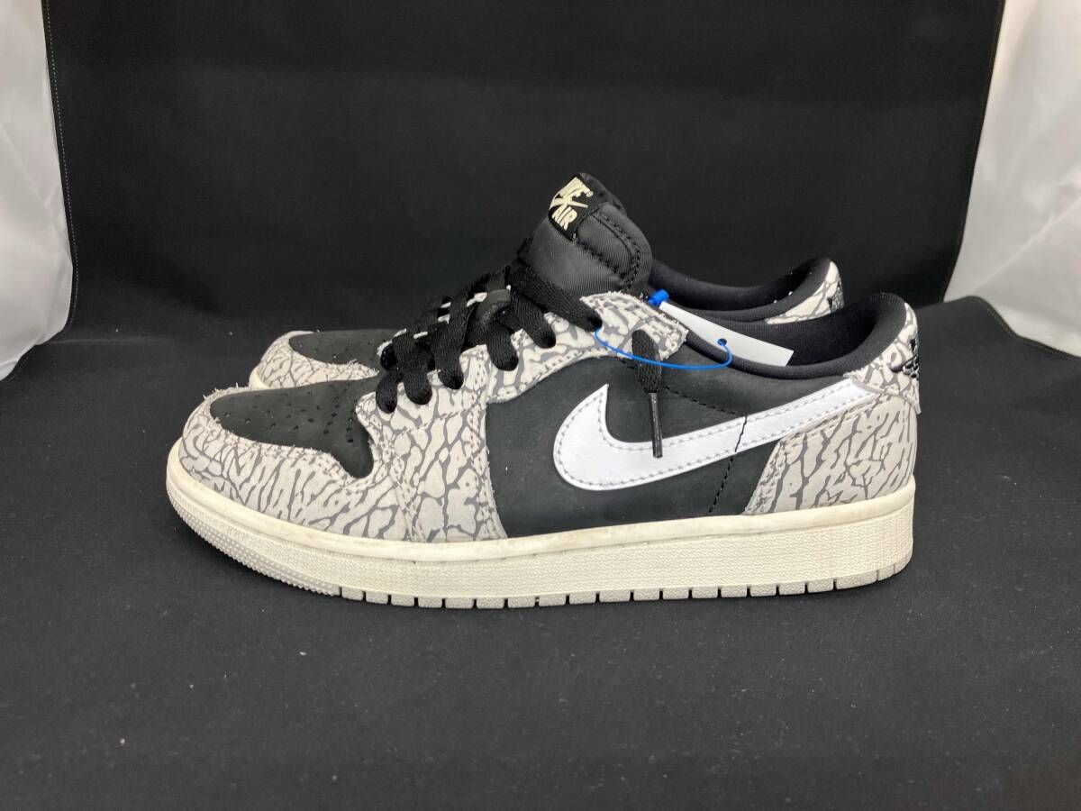 NIKE ナイキ AIR JORDAN 1 RETRO LOW OG エア ジョーダン レトロ ロー 24 5 cm CZ 0790 001 黒 ブラック グレー レディース