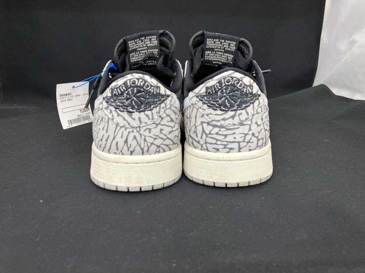  NIKE ナイキ AIR JORDAN 1 RETRO LOW OG エア ジョーダン レトロ ロー 24.5 cm CZ 0790-001 黒 ブラック×グレー レディース スニーカー 靴